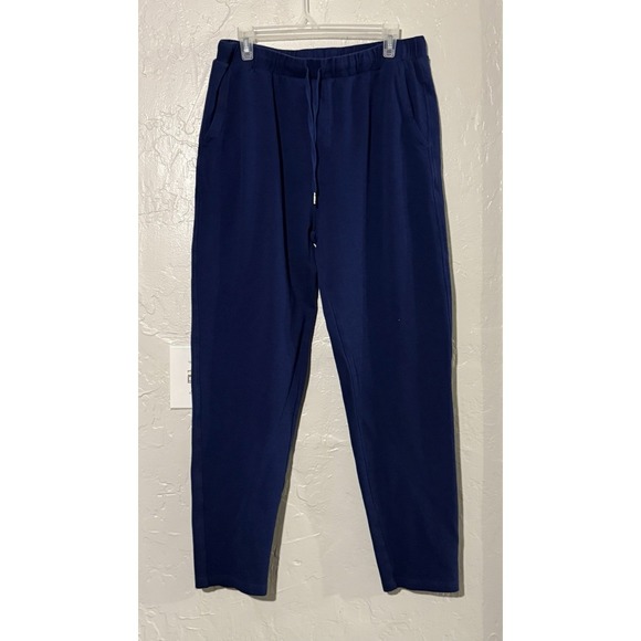 Yala Pants - YALA Womens Blue Buttersoft Jersey Lounge Pants 2x Drawstring Bamboo Spandex